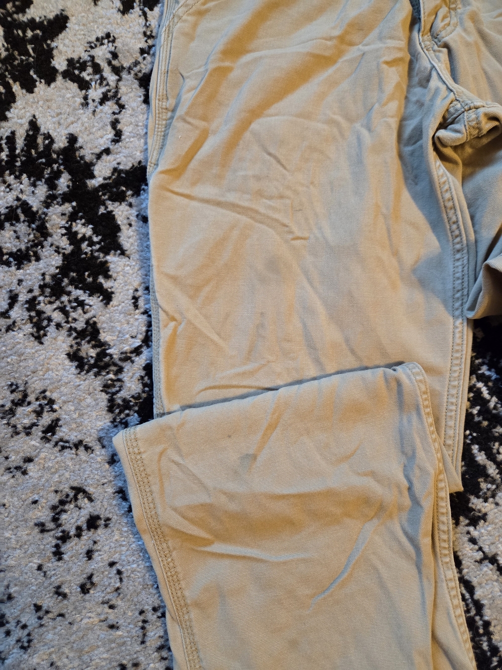 Carhartt Men's Light Tan Straight Leg Work Pants - Picture 2 of 6